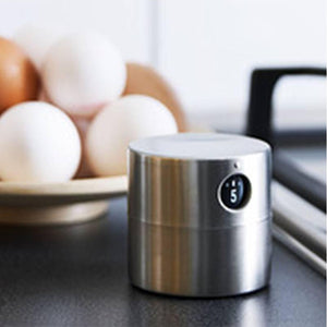 Stainless Steel Mechanical Kitchen Timer 60-Minutes